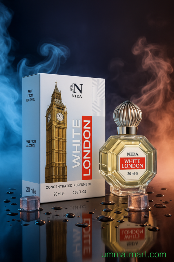 White london

•roll on
•unisex
•non alcoholic
•long lasting 
•french fragrance