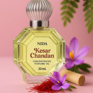 Kesar chandan 
20 ml

•roll on
•unisex
•heavy projection 
•long lasting 
•indian fragrance