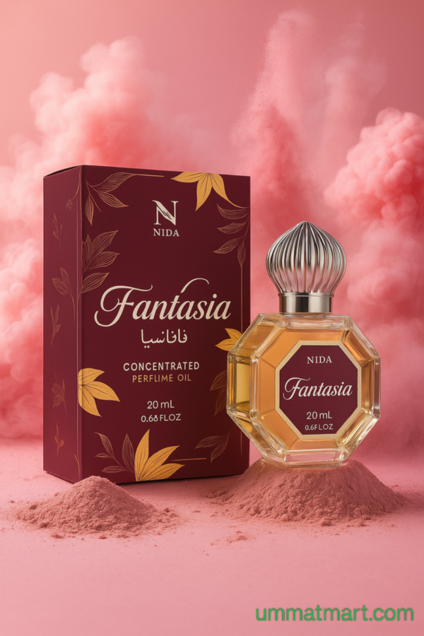 Fantasia

•roll on
•unisex
•heavy projection 
•long lasting 
•indian fragrance