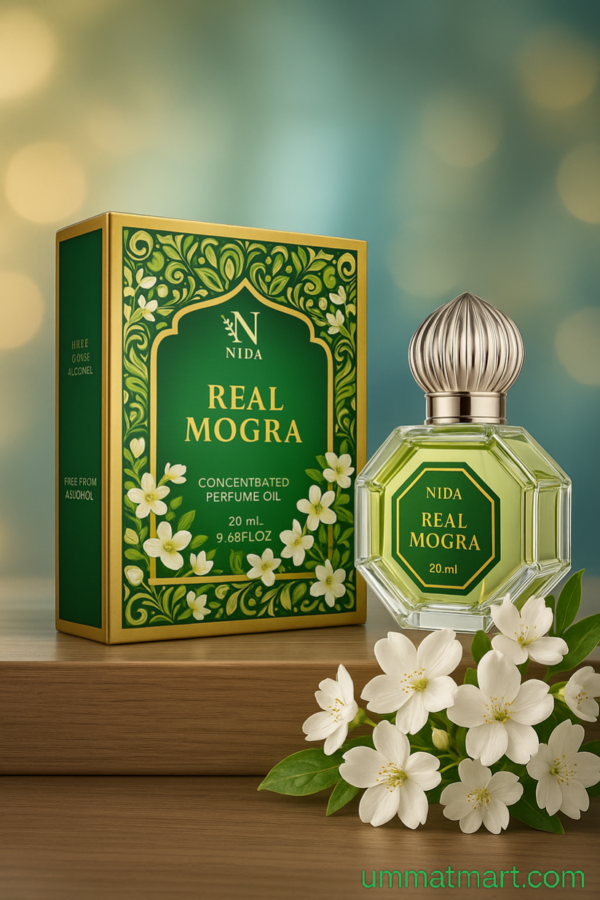 Real mogra

•roll on
•unisex
•heavy projection 
•long lasting