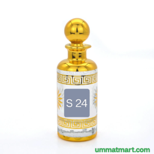 S 24
Qty. 1 tola (12 ml)

•roll on
•unisex
•non alcoholic 
•long lasting 
•french fragrance