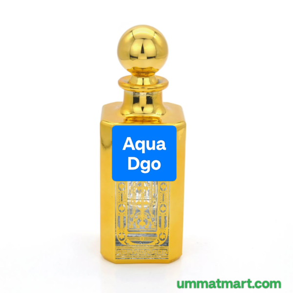 Aqua Dgo
Qty. 1 tola (12 ml)

•roll on
•unisex
•non alcoholic 
•long lasting 
•fresh fragrance