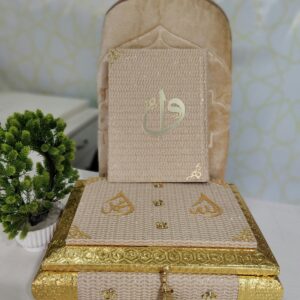 premium Quran box, with quran and janamaz • premium box • art paper Quran • laser cutting janamaz