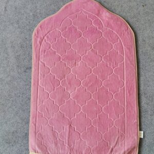 Name: laser cutting janamaz
colour: pink 🩷 
size: 27×42
Weight: 660 gm
washable