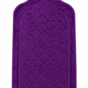 Name: laser cutting janamaz
colour: purple 🟪
size: 27×42
Weight: 660 gm
washable