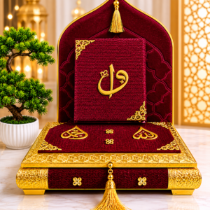 2026/05/382497.png premium Quran box, with quran and janamaz • premium box • art paper Quran • laser cutting janamaz